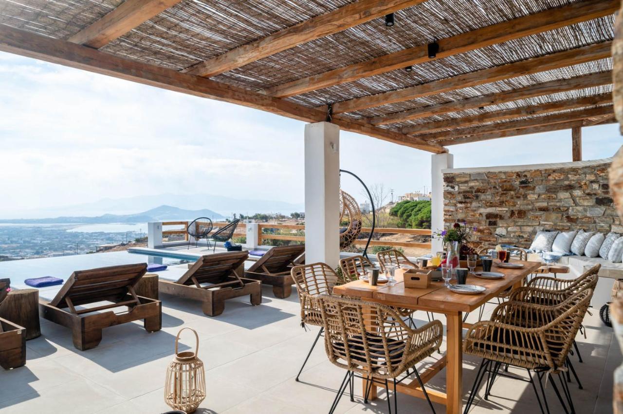 Naxos Skyline Deluxe Villas Agkidia Extérieur photo