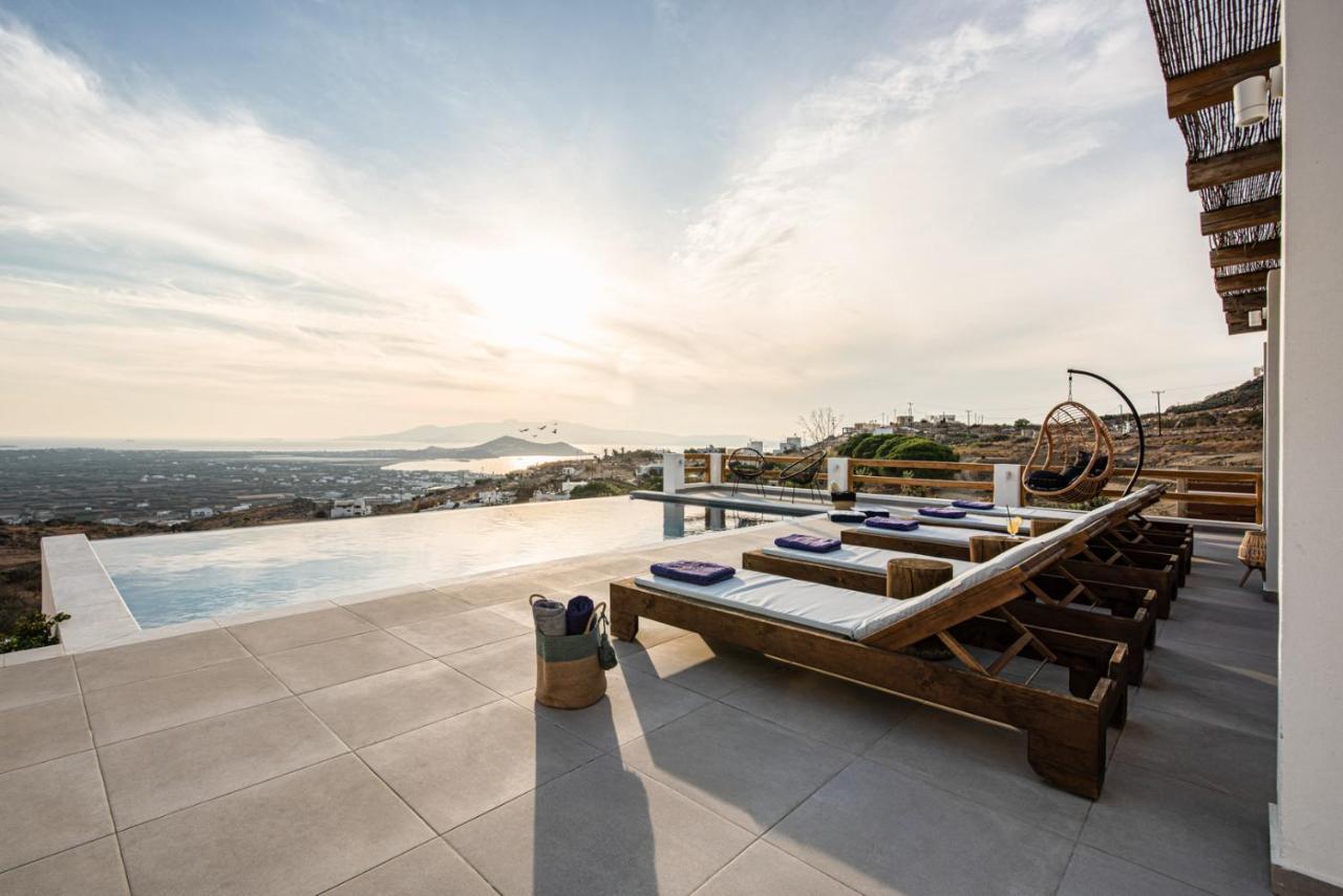 Naxos Skyline Deluxe Villas Agkidia Extérieur photo