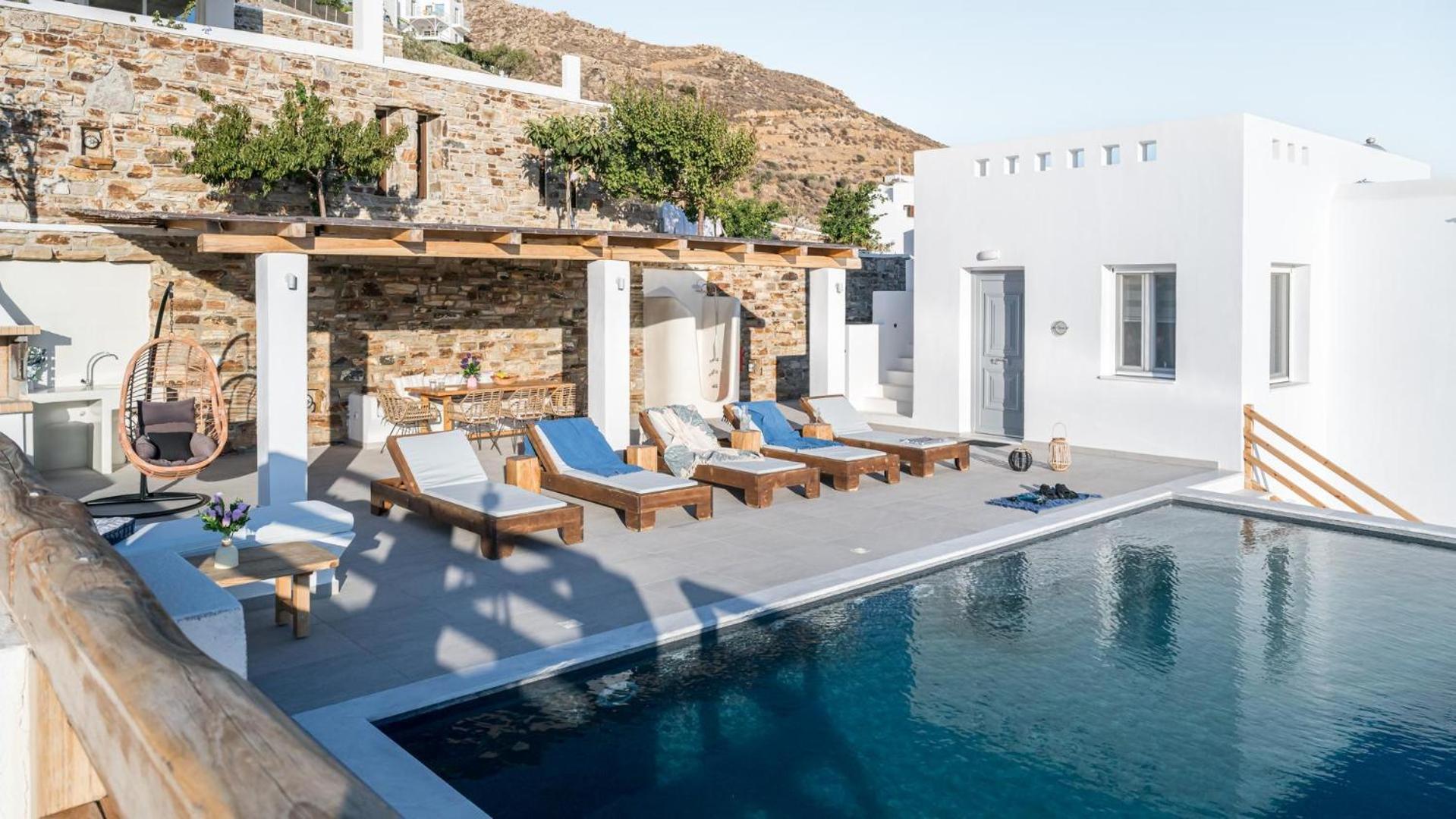Naxos Skyline Deluxe Villas Agkidia Extérieur photo